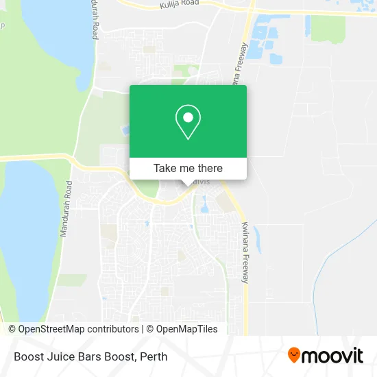 Mapa Boost Juice Bars Boost