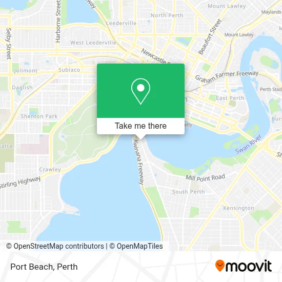 Mapa Port Beach