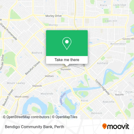 Mapa Bendigo Community Bank