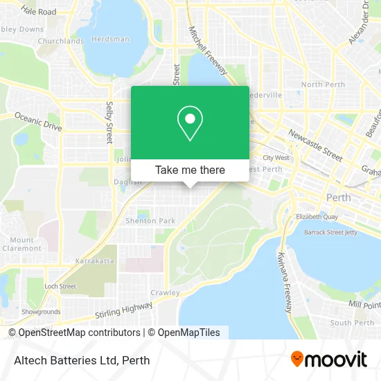Mapa Altech Batteries Ltd