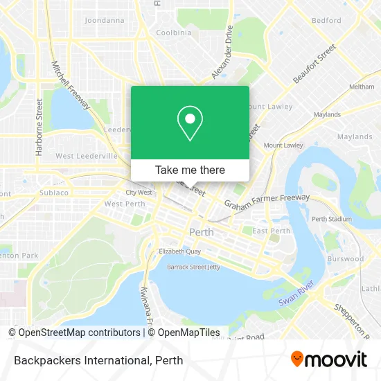Mapa Backpackers International