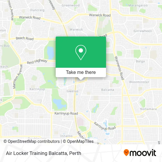 Mapa Air Locker Training Balcatta