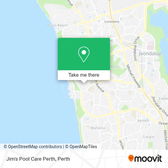 Mapa Jim's Pool Care Perth