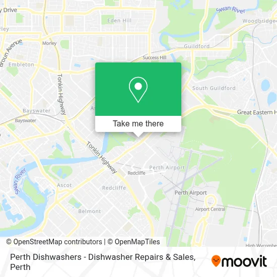 Mapa Perth Dishwashers - Dishwasher Repairs & Sales