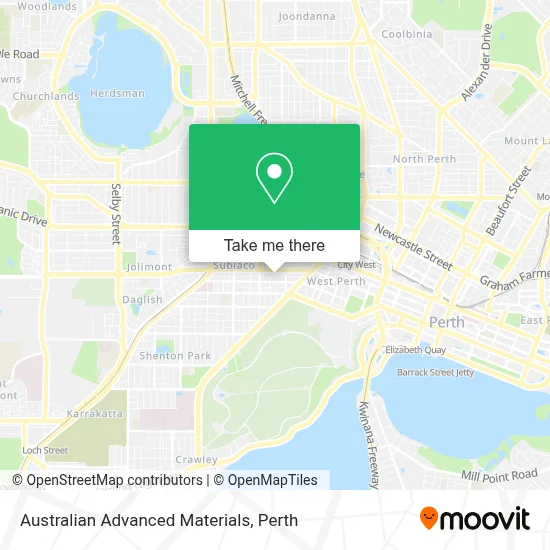 Australian Advanced Materials map