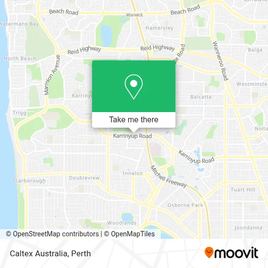 Mapa Caltex Australia