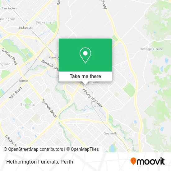 Mapa Hetherington Funerals