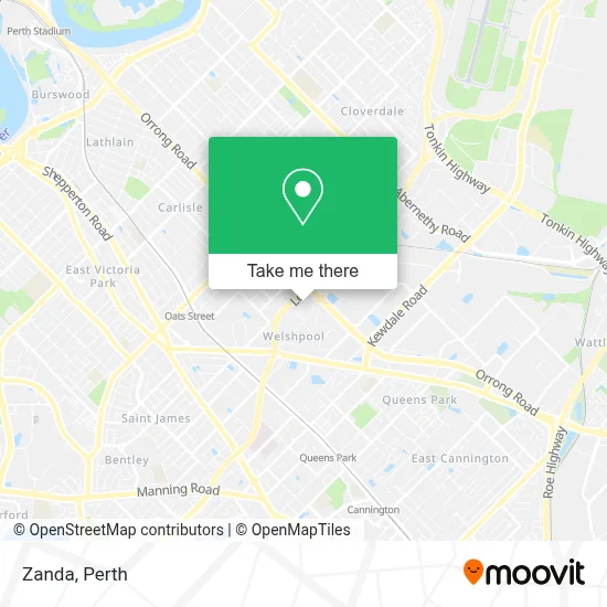 Mapa Zanda