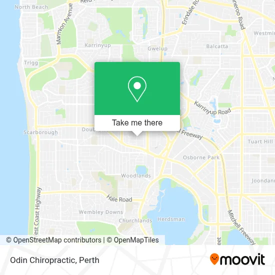 Mapa Odin Chiropractic