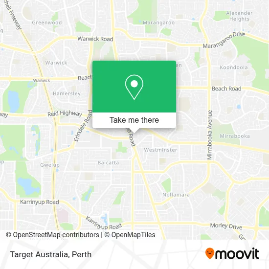 Mapa Target Australia