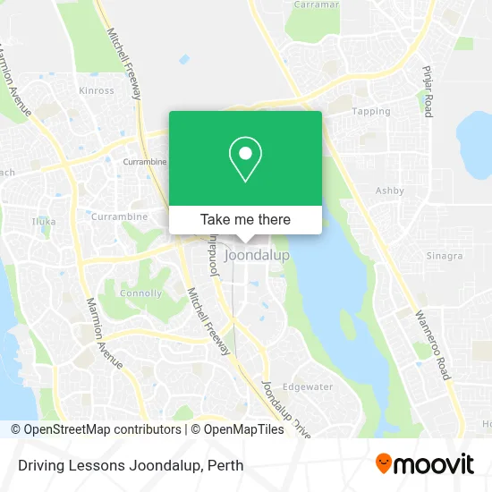 Mapa Driving Lessons Joondalup