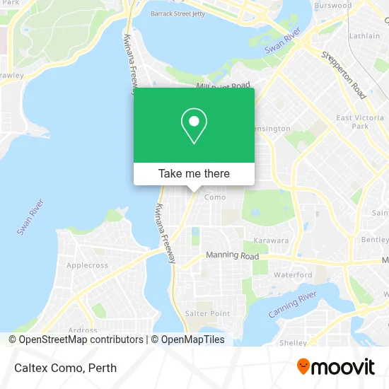 Caltex Como map