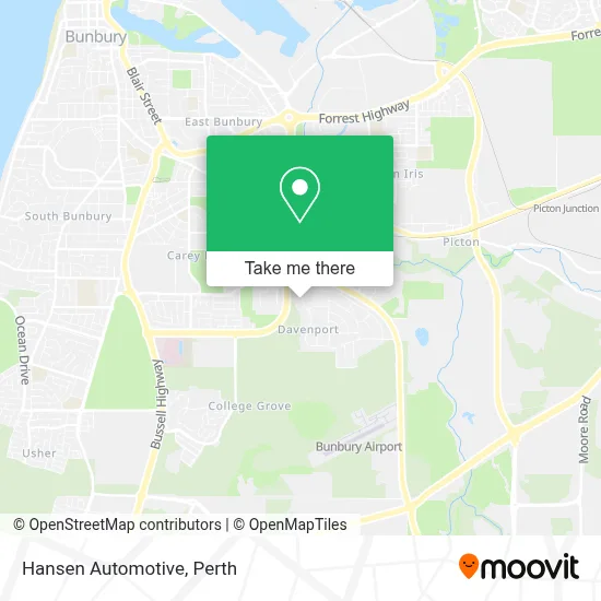 Mapa Hansen Automotive