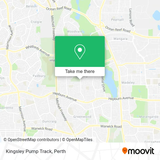 Mapa Kingsley Pump Track