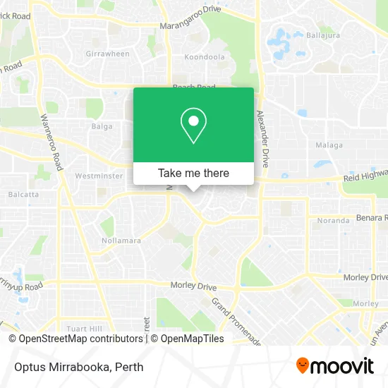 Mapa Optus Mirrabooka