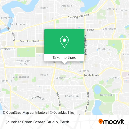 Mapa Qcumber Green Screen Studio