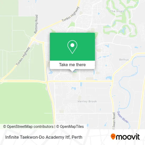 Mapa Infinite Taekwon-Do Academy Itf