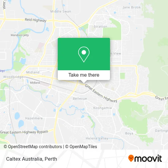 Mapa Caltex Australia