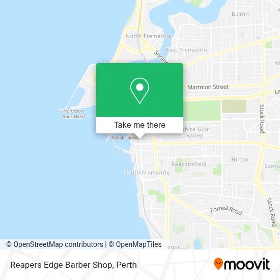 Mapa Reapers Edge Barber Shop