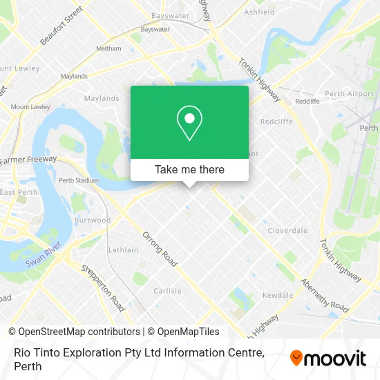 Mapa Rio Tinto Exploration Pty Ltd Information Centre