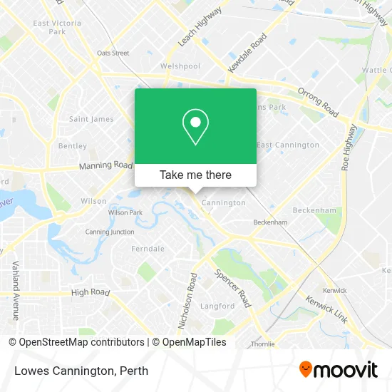 Mapa Lowes Cannington