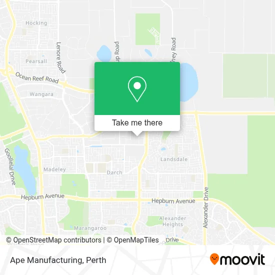 Mapa Ape Manufacturing