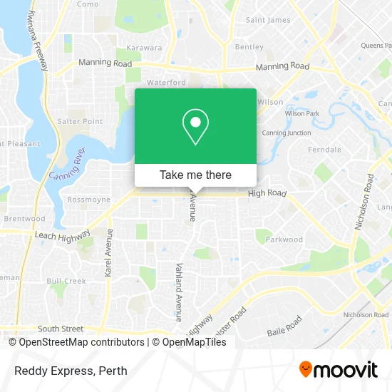Mapa Reddy Express