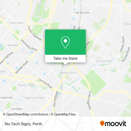 Mapa Nu-Tech Signs