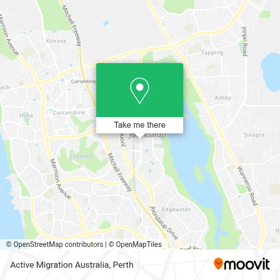 Mapa Active Migration Australia