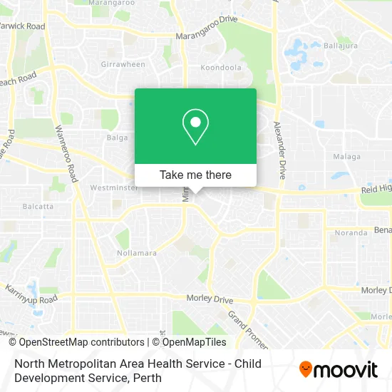 Mapa North Metropolitan Area Health Service - Child Development Service