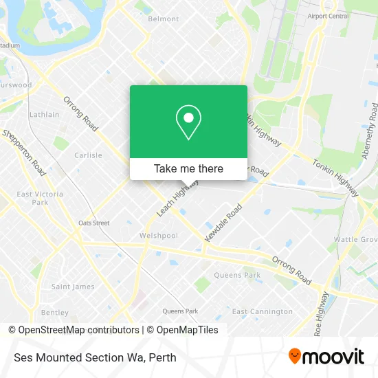 Mapa Ses Mounted Section Wa