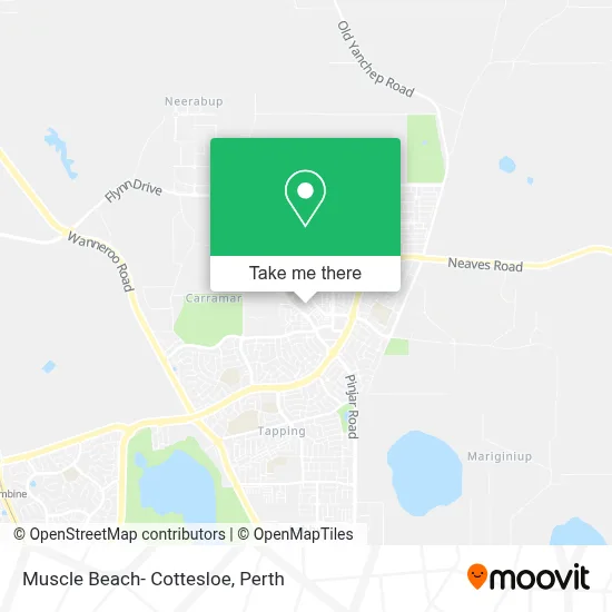 Mapa Muscle Beach- Cottesloe