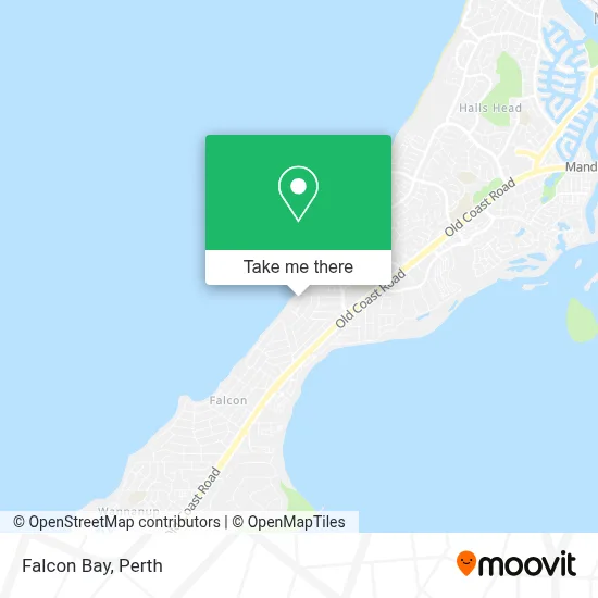 Mapa Falcon Bay