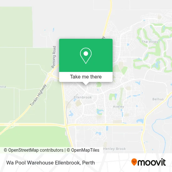 Mapa Wa Pool Warehouse Ellenbrook