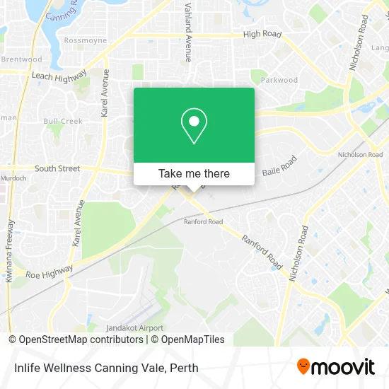 Mapa Inlife Wellness Canning Vale