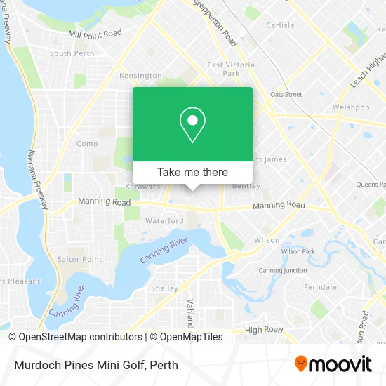 Mapa Murdoch Pines Mini Golf