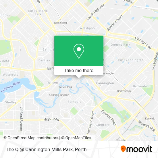 Mapa The Q @ Cannington Mills Park