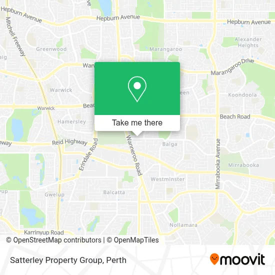 Mapa Satterley Property Group