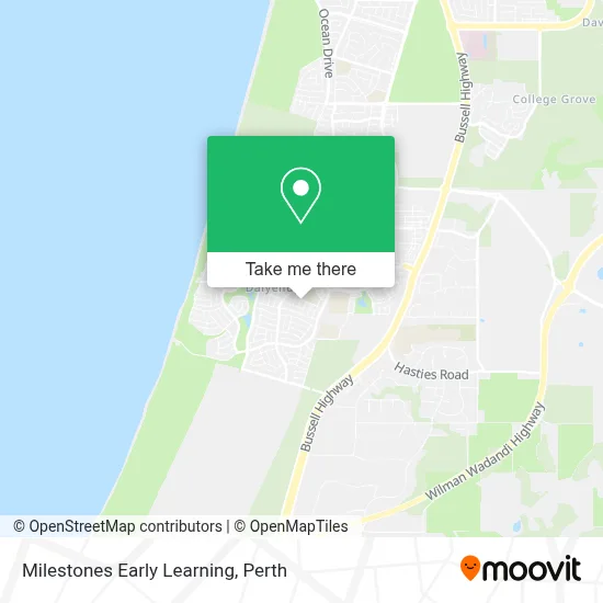 Mapa Milestones Early Learning