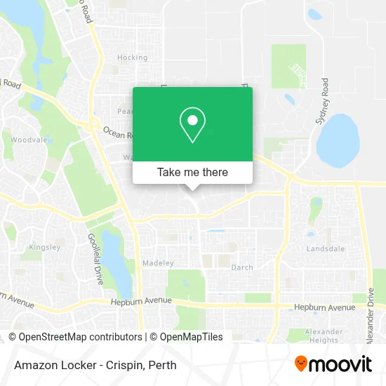 Amazon Locker - Crispin map