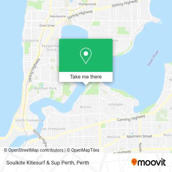 Mapa Soulkite Kitesurf & Sup Perth