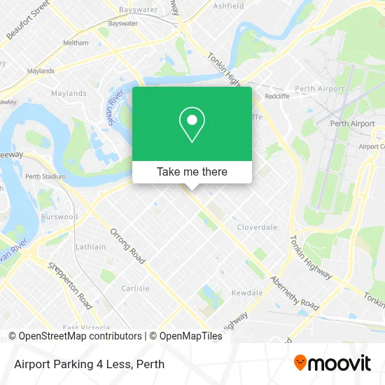 Mapa Airport Parking 4 Less