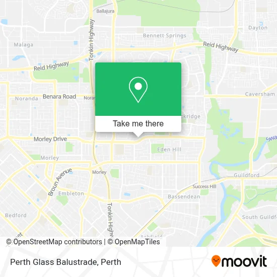Perth Glass Balustrade map