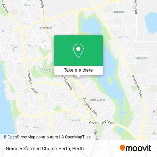 Mapa Grace Reformed Church Perth