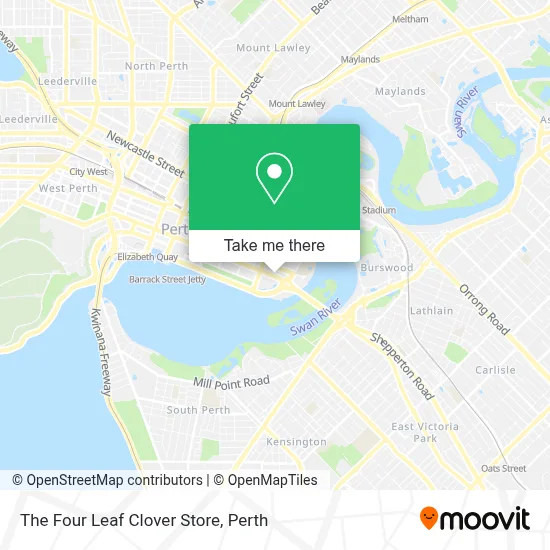 Mapa The Four Leaf Clover Store