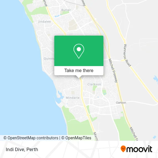 Mapa Indi Dive