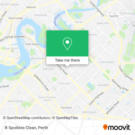 B Spotless Clean map