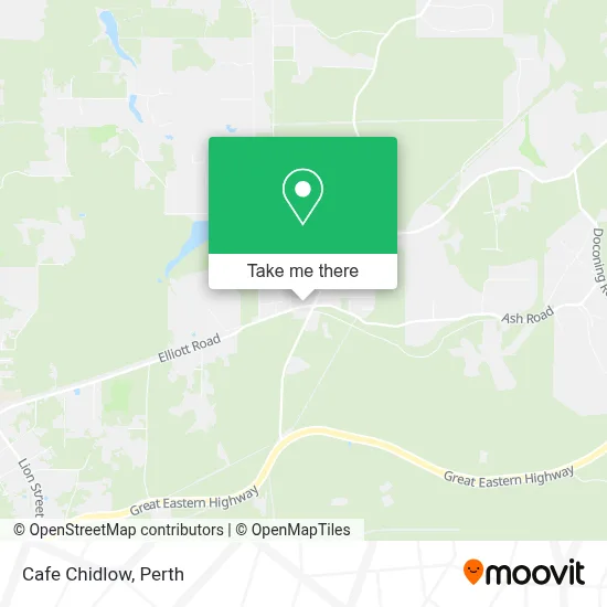 Cafe Chidlow map