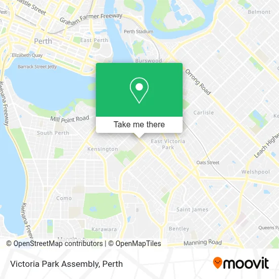 Mapa Victoria Park Assembly