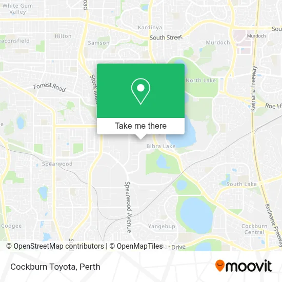 Mapa Cockburn Toyota